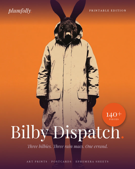 Bilby Dispatch: three bilbies, three rain macs, one errand