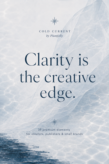 Cold Current — Edition 01 | Visual Kit for Creators, Publishers & Small Brands