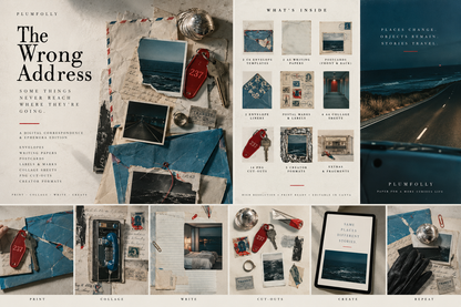 The Wrong Address printable ephemera kit