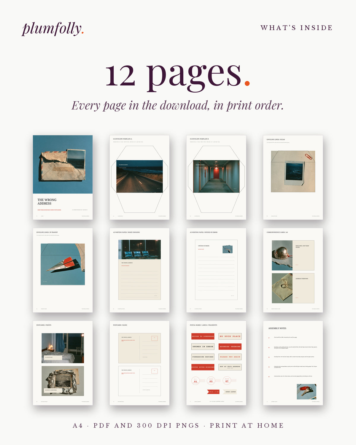 All 12 pages in The Wrong Address download