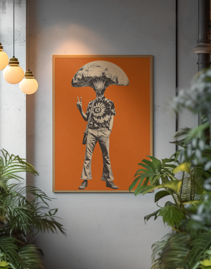 The Bolete Peacenik -  Art Poster